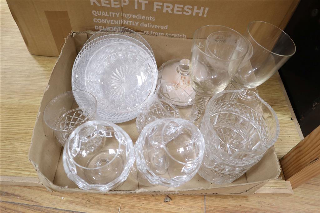 A quantity of mixed glass